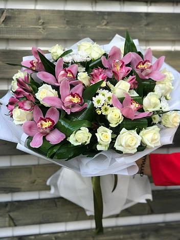 Букет цветов из: Розы и Хризантемы в Немане