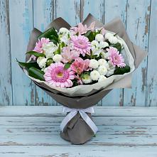 Букет цветов из:  Герберы, Альстромерии и Хризантемы в Немане
