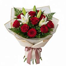 Букет цветов из:  Лилии и Розы в Немане