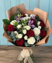 Букет цветов из:  Розы и Альстромерии в Немане