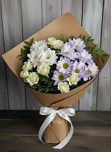 Букет цветов из:  Хризантемы и Розы в Немане