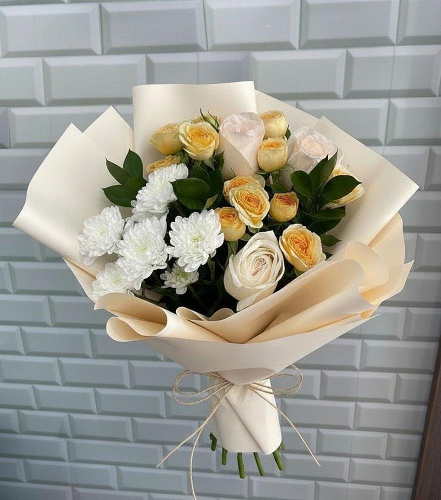 Букет цветов из: Розы и Хризантемы в Немане