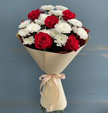 Букет цветов из:  Розы и Хризантемы в Немане