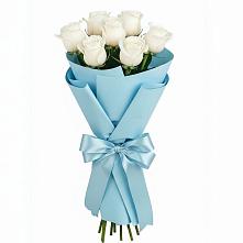 Букет 7 белых роз Проуд в Немане