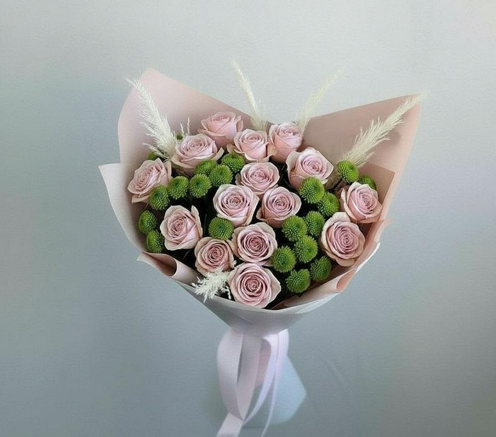 Букет цветов из: Розы и Хризантемы в Немане