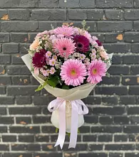Букет цветов из:  Герберы и Хризантемы в Немане