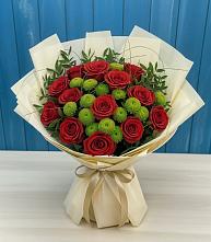 Букет цветов из:  Розы и Хризантемы в Немане