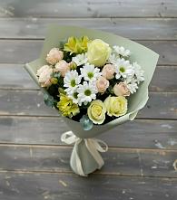 Букет цветов из:  Альстромерии, Розы и Хризантемы в Немане