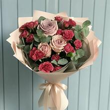 Букет цветов из:  Гвоздики и Розы в Немане